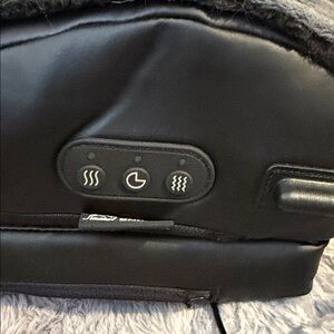 Black Heated Massage Cushion